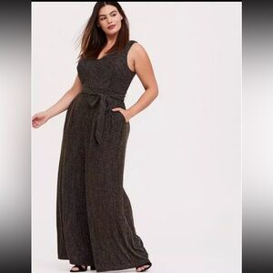 Torrid Maxi Glitter Knit Jumpsuit